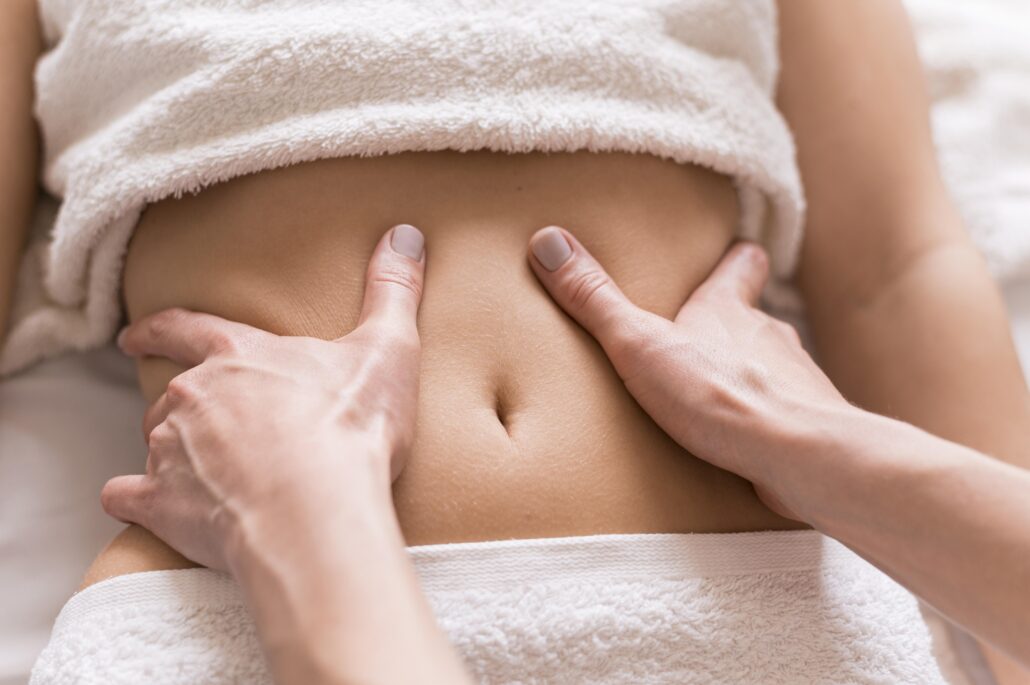 masaje de abdomen